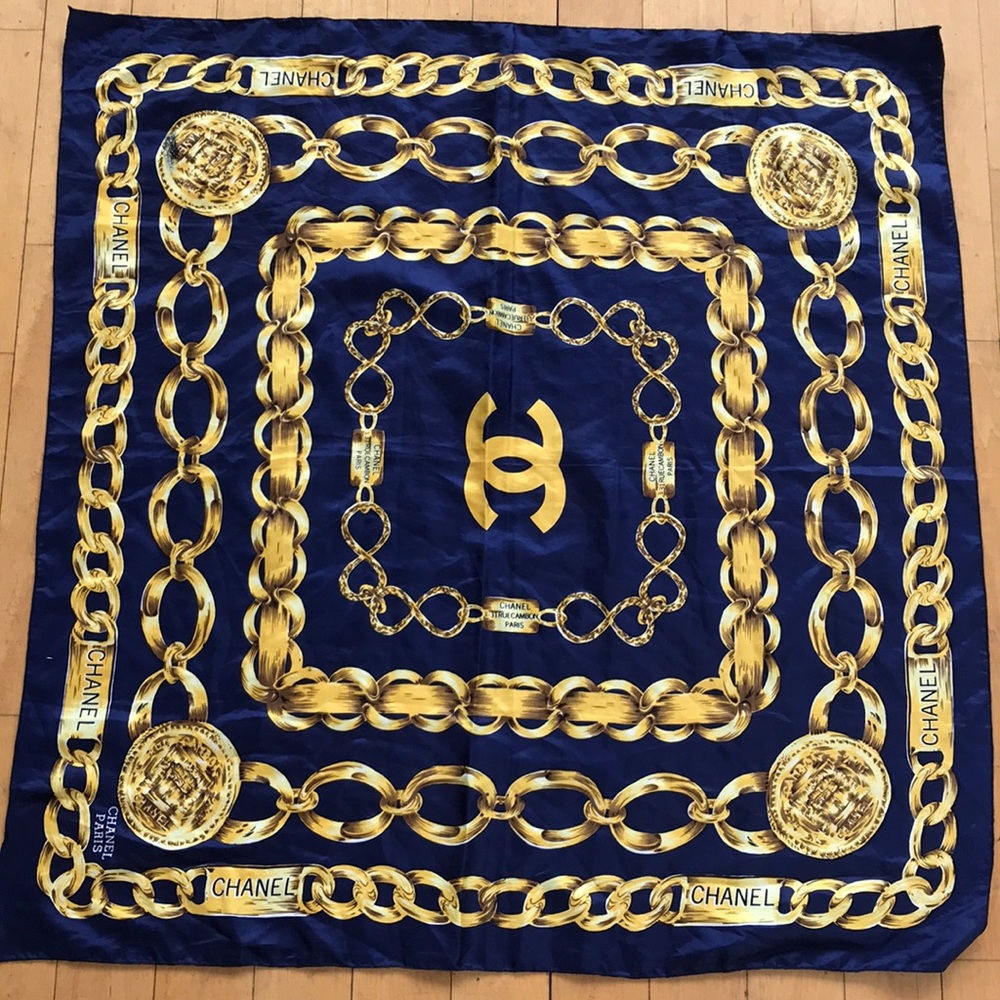 Chanel silk scarf